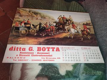 Calendario completo della ditta G. Botta del 1977