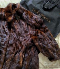 Pelliccia vera di visone vintage- Made in Italy