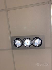 Faretti da incasso con tre luci direzionabili