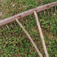 Rastrello in legno x fieno primi'900 fatto a mano