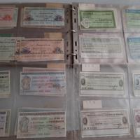 104 Mini assegni circolari anni 70