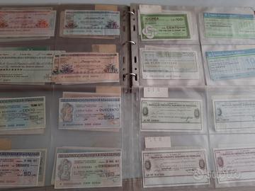 104 Mini assegni circolari anni 70