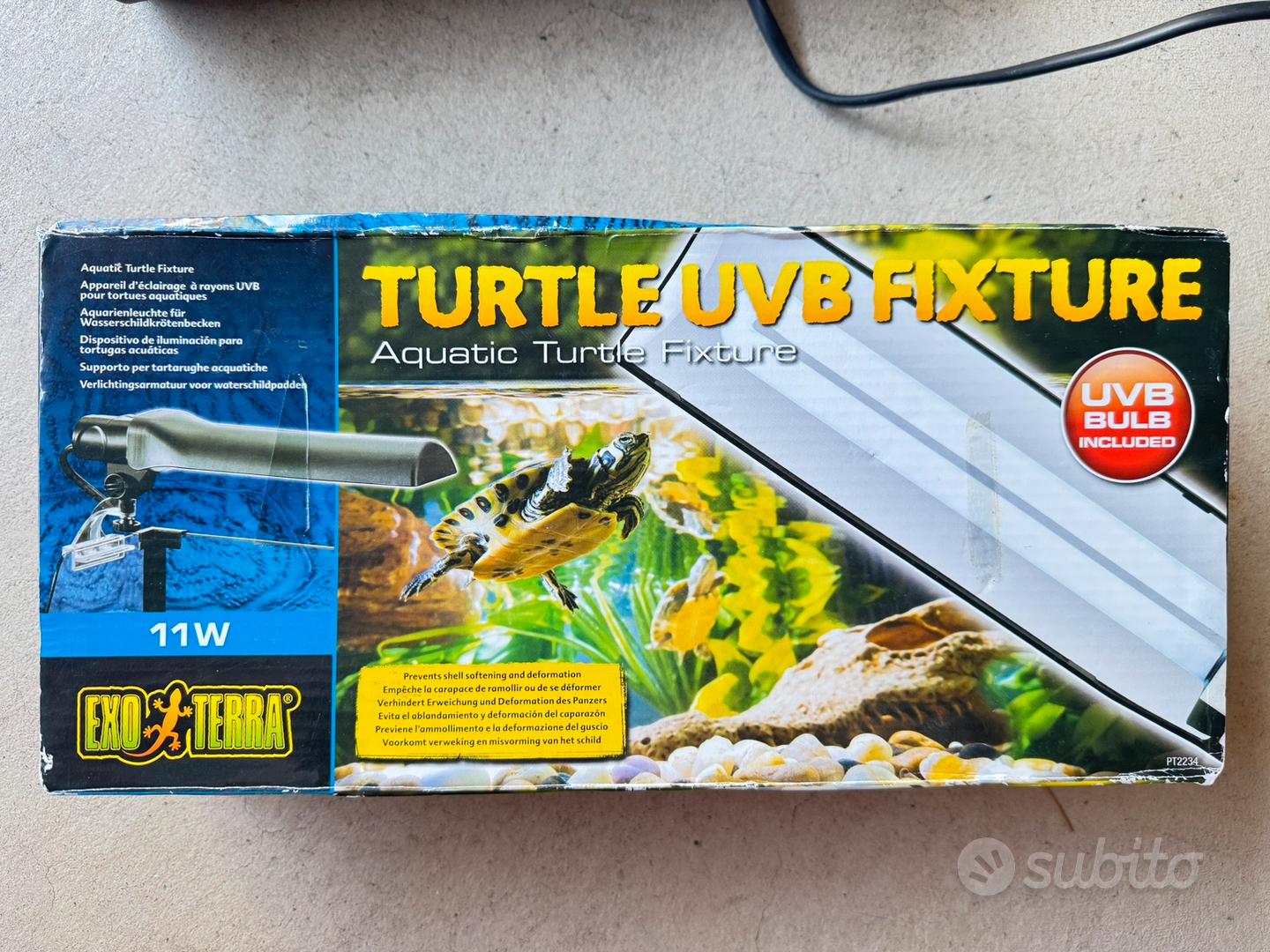 Lampada UVB Per Tartarughe Exo Terra - 11 Watt | Per Salute Guscio E Metabolismo Calcio - Foto 9