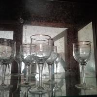 servizio di bicchieri in cristallo originale 