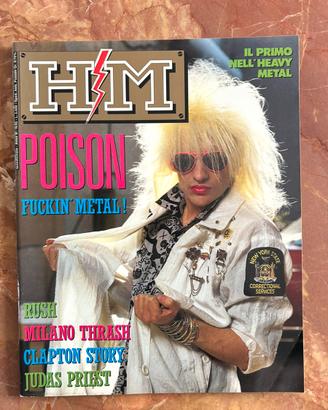 H/M Heavy Metal .45 -1988 Poison Judad Priest Rush