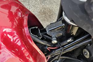 Moto incidentata