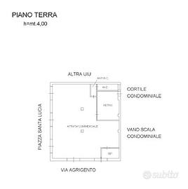 Locale Commerciale 117mq Piazza Santa Lucia