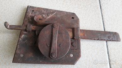 antica SERRATURA SENZA CHIAVE    OGGETTI DA COLLEZ