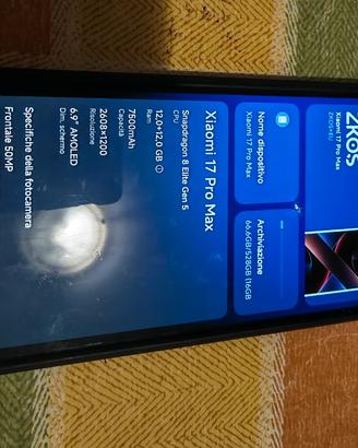 Xiaomi 17 Pro max 12/512gb
