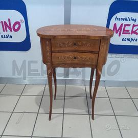 MOBILETTO LEGNO FAGIOLO 2 CASSETTINI GAMBE CABRIOL