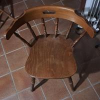 Set 9 Sedie Vintage in Legno Massello - Stile Wind