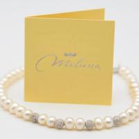Miluna Bracciale Perle Diamantate