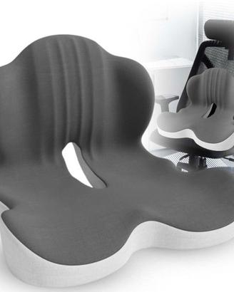 Grande cuscino per sedile in memory foam con suppo
