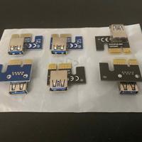 Riser per Mining - 6 PCI-E Riser Card a USB