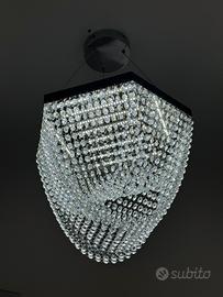 Lampadario led effetto cristallo