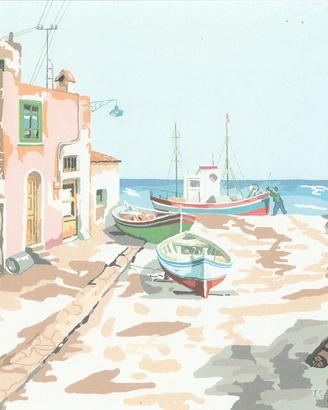 Presso Otranto 21x30 Serigrafia Aldo Riso