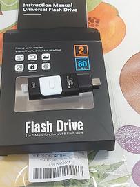 Chiavetta USB 4 in 1 ZARMST 256GB per iPhone/iPad/