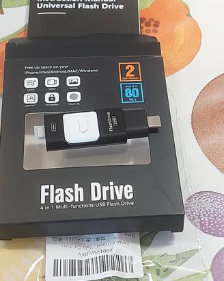 Chiavetta USB 4 in 1 ZARMST 256GB per iPhone/iPad/