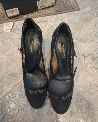 Mary jane, taglia 36.5, dolce&gabbana, blue navy