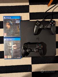 PS4 Slim 1 tera completa + 2 controller + 2 giochi