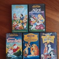 5 VHS cartoni animati i classici Walt Disney 