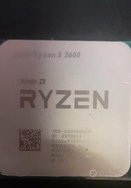 cpu amd ryzen 5 3600 6 core 3.8 ghz.