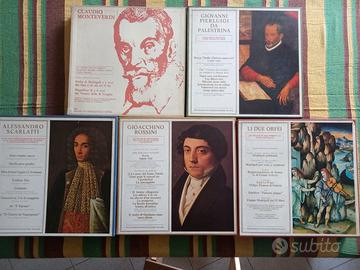 Lotto cofanetti ERI lp e libro musica classica