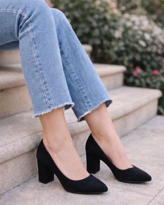 Scarpe decolleté Classe 33 nere scamosciate tg 39