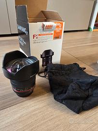 Samyang 14mm f2.8 attacco Nikon