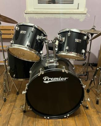 Batteria Acustica Premier Olympic nera completa