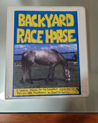 Manuale equitazione originale U.S.A BackYard Race 