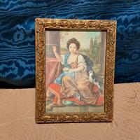 antico Quadretto Mademoiselle De Tours stampa tess