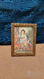 antico Quadretto Mademoiselle De Tours stampa tess