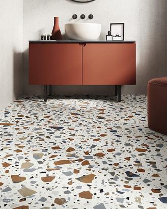 Piastrella 90x90 De-Maxi Deco White Sant'Agostino