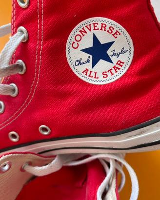 Converse All Star rosse numero 35