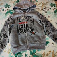 Felpa Bouny Baby 6anni grigia 