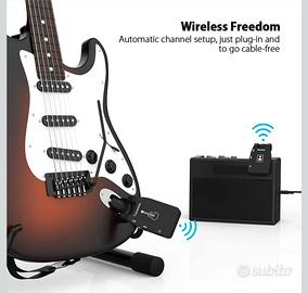 Trasmettitore Wireless per chitarra o basso