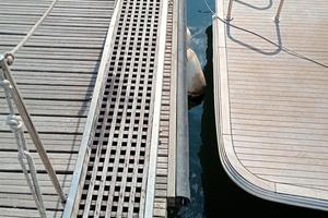 passerella nautica mis 190 x 33 acciaio e teak