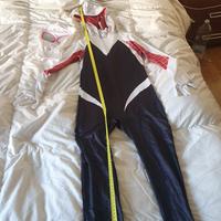 Spiderman bianco 140cm con maschera mai indossato