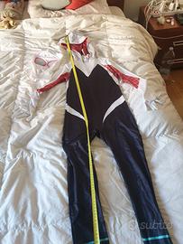 Spiderman bianco 140cm con maschera mai indossato