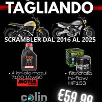 KIT TAGLIANDO DUCATI SCRAMBLER T.T. OLIO MOTUL