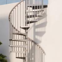 Scala a chiocciola con box per terrazzo