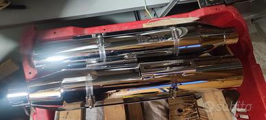 Marmitte coppia di scarico per Harley Davidson