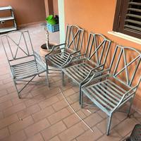 4 Sedie in ferro