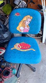 Sedia da scrivania principessa Sissi vintage