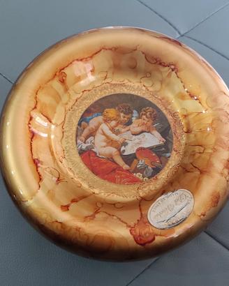 Centrotavola svuotatasche dorato vetro di Murano