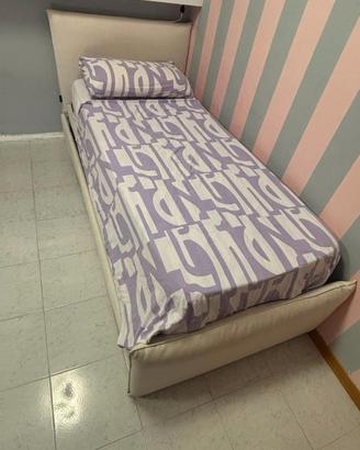 letto singolo con letto estraibbile