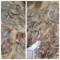 set parrucche lavabili vintage e ferma code 