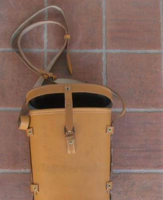 French army - bino leather case w/ straps