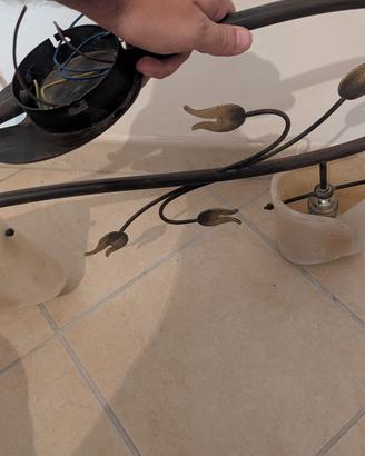 Lampadario stile giapponese 